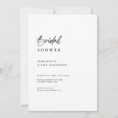 Minimaal Boho Zwart & Wit Vrijgezellenfeest Kaart (Voorkant)