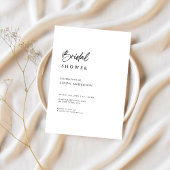 Minimaal Boho Zwart & Wit Vrijgezellenfeest Kaart