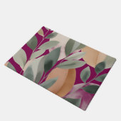 Minimaal botanisch bladpatroon deurmat (Schuin)