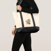 Minimaal Botanisch Bladpatroon Tote Bag (Voorkant (product))