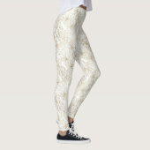 Minimaal botanisch lijnkunstpatroon (1) leggings (Rechts)
