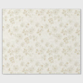 Minimaal botanisch lijnkunstpatroon (2) cadeaupapier (Vlak)