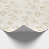 Minimaal botanisch lijnkunstpatroon (2) cadeaupapier (Hoek)