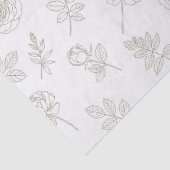 Minimaal botanisch lijnkunstpatroon (8) tissuepapier (Detail)