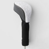 Minimaal botanisch lijnkunstpatroon (9) golfheadcover (Schuin)