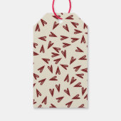 Minimaal Bourgondië & Crème Harten Valentijn Cadeaulabel (Achterkant)