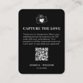 Minimaal Capture the Love QR-code bord Informatiekaartje (Voorkant)