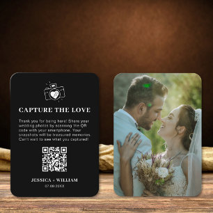 Minimaal Capture the Love QR-code bord Informatiekaartje