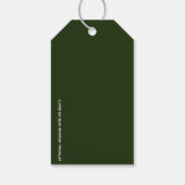 Minimaal CELEBRATE | Bosgroene Feestdagen Cadeaulabel (Achterkant)