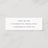 Minimaal centrum van Museum Voor en Achteraan Twee Mini Visitekaartje (Achterkant)