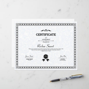 Minimaal certificaat van waardering Sjabloon
