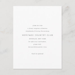 Minimaal Chic Gold Infinity-symbool Informatiekaartje