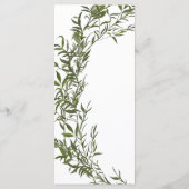 Minimaal Chic Greenery Wedding Menu (Achterkant)