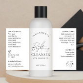 Minimaal Chic Logo Serum 4 OZ Skincare Bottle Labe Rechthoekige Sticker