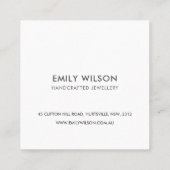 MINIMAAL CHIC SIMPLE PINK BLUSH DANK DAT JE HEBT G VIERKANTE VISITEKAARTJE (Achterkant)