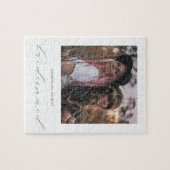 Minimaal Chic word je mijn Bridesmaid foto Legpuzzel (Horizontaal)