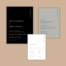 Minimaal & Chic Zwart Modern Slecht Huwelijk