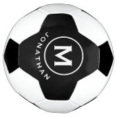 Minimaal Classic Monogram zwart wit Voetbal (Gedraaid)