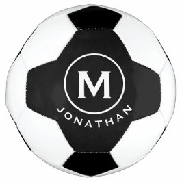 Minimaal Classic Monogram zwart wit Voetbal