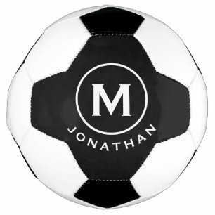 Minimaal Classic Monogram zwart wit Voetbal