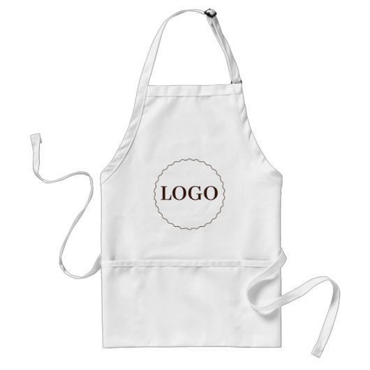 Minimaal Coffee Shop Logo Schort (Voorkant)