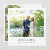 Minimaal De datum opslaan Kaart (Voorkant / Achterkant)