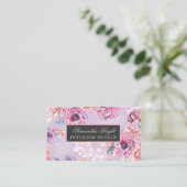 Minimaal delicaat bloemig Visitekaartje (Staand voorkant)