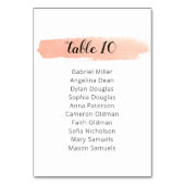 Minimaal Delicate perzik bruiloft Eenpersoons zitp Kaart (Voorkant)