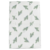 Minimaal dennen corporate kerstpatroon medium cadeauzakje (Voorkant)