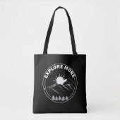 Minimaal dennenbos landschap tote bag (Voorkant)