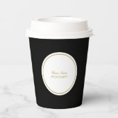 Minimaal Deze drank hoort bij Aangepaste naam Fees Papieren Bekers (Achterkant)