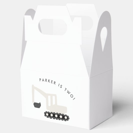 Minimaal digitaal papier voor de bouwpartij bedankdoosjes (Geopend)