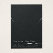 Minimaal donkergrijs ketting/armband display kaart (Voorkant)