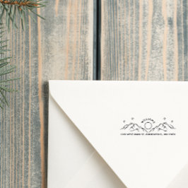 Minimaal door de hand getrokken adres voor retourn  zelfinktende stempel