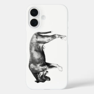 Minimaal drama – open-kaak silhouet iPhone 16 hoesje