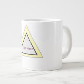 Minimaal driehoekig logo-ontwerp grote koffiekop (Voorkant rechts)