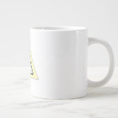Minimaal driehoekig logo-ontwerp grote koffiekop (Rechts)
