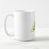 Minimaal driehoekig logo-ontwerp koffiemok (Links)