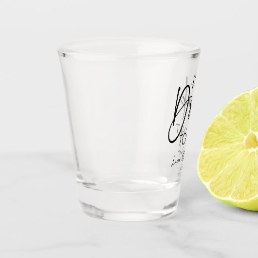 Minimaal Drink ik naar die aangepaste namen bruilo Shot Glas (Links)