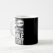 Minimaal Drink Some Coffee Zet Je Koffiemok (Voorkant links)