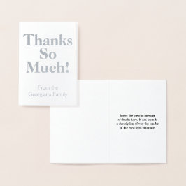 Minimaal, duidelijk "Bedankt zo veel!" Kaart