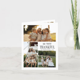 Minimaal dus zeer dankbare foto's Happy Thanksgivi Feestdagen Kaart