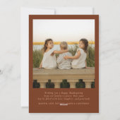 Minimaal dus zeer dankbare foto's Happy Thanksgivi Feestdagenkaart (Achterkant)