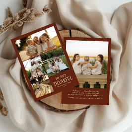 Minimaal dus zeer dankbare foto's Happy Thanksgivi Feestdagenkaart