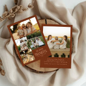 Minimaal dus zeer dankbare foto's Happy Thanksgivi Feestdagenkaart