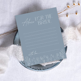 Minimaal Dusty Blue Floral Advice voor de Bride