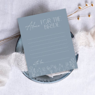 Minimaal Dusty Blue Floral Advice voor de Bride