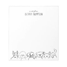 Minimaal een briefje van Schattige Dog Animal Sket