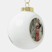 Minimaal één foto keramische bal ornament (Links)