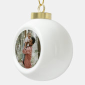 Minimaal één foto keramische bal ornament (Rechts)